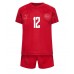 Danmark Kasper Dolberg #12 Hemmaställ Barn VM 2022 Kortärmad (+ Korta byxor)